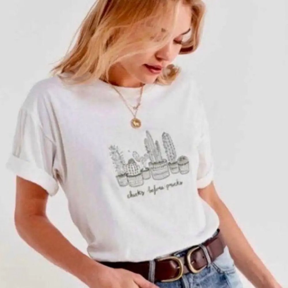 Urban Outfitters Chicks Before Pricks Tee